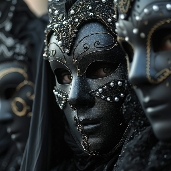 The Black Masks Of Venice
